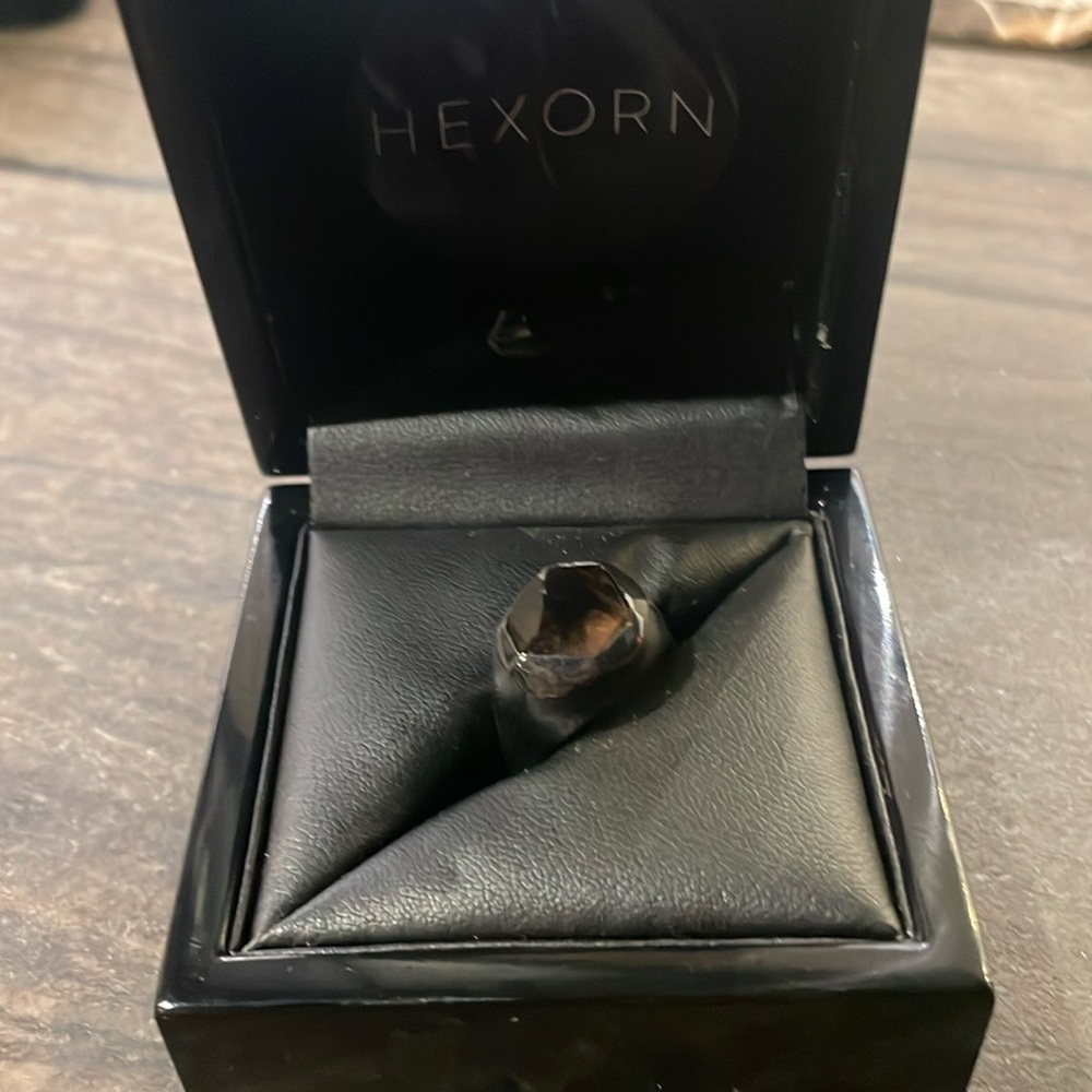 Women's Black Gemstone Ring